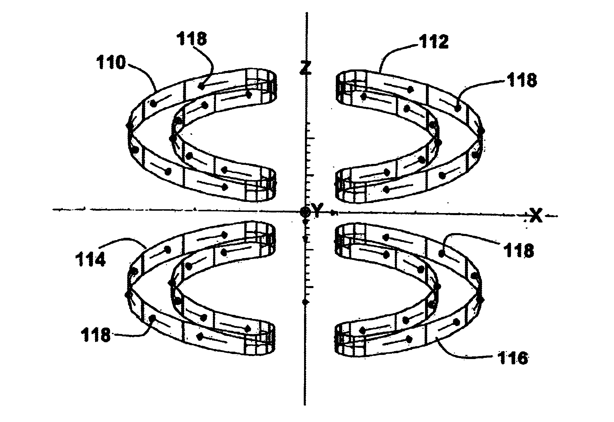 Superconducting open MRI magnet with transverse magnetic field