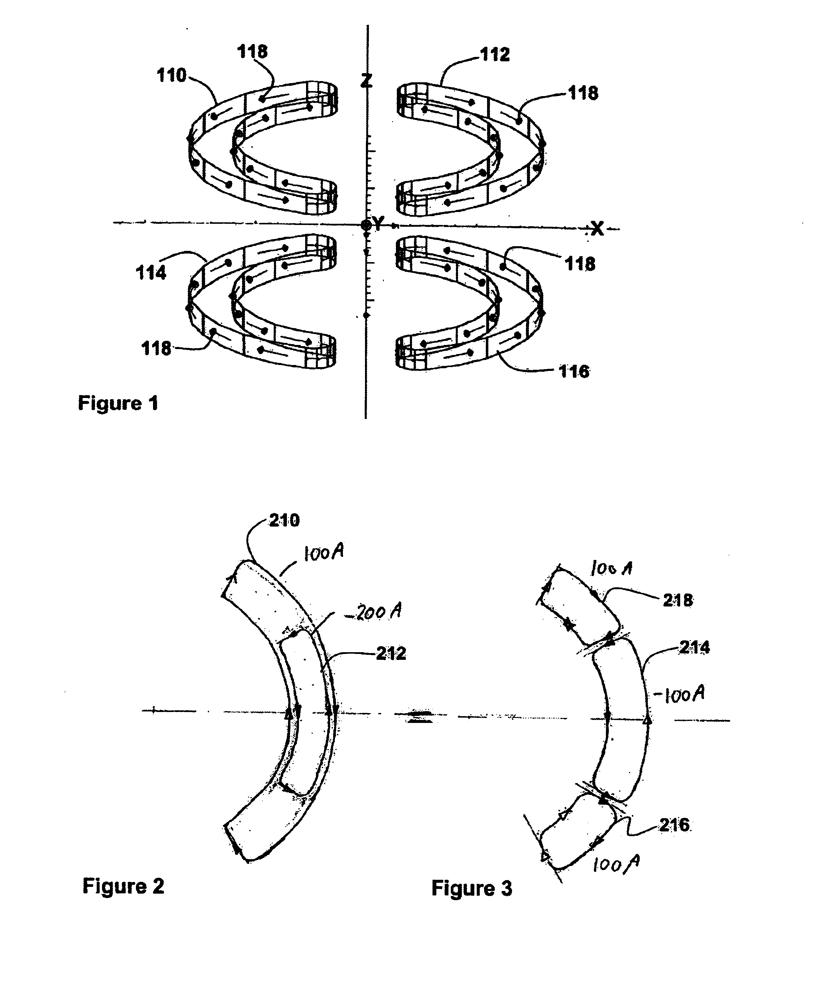 Superconducting open MRI magnet with transverse magnetic field