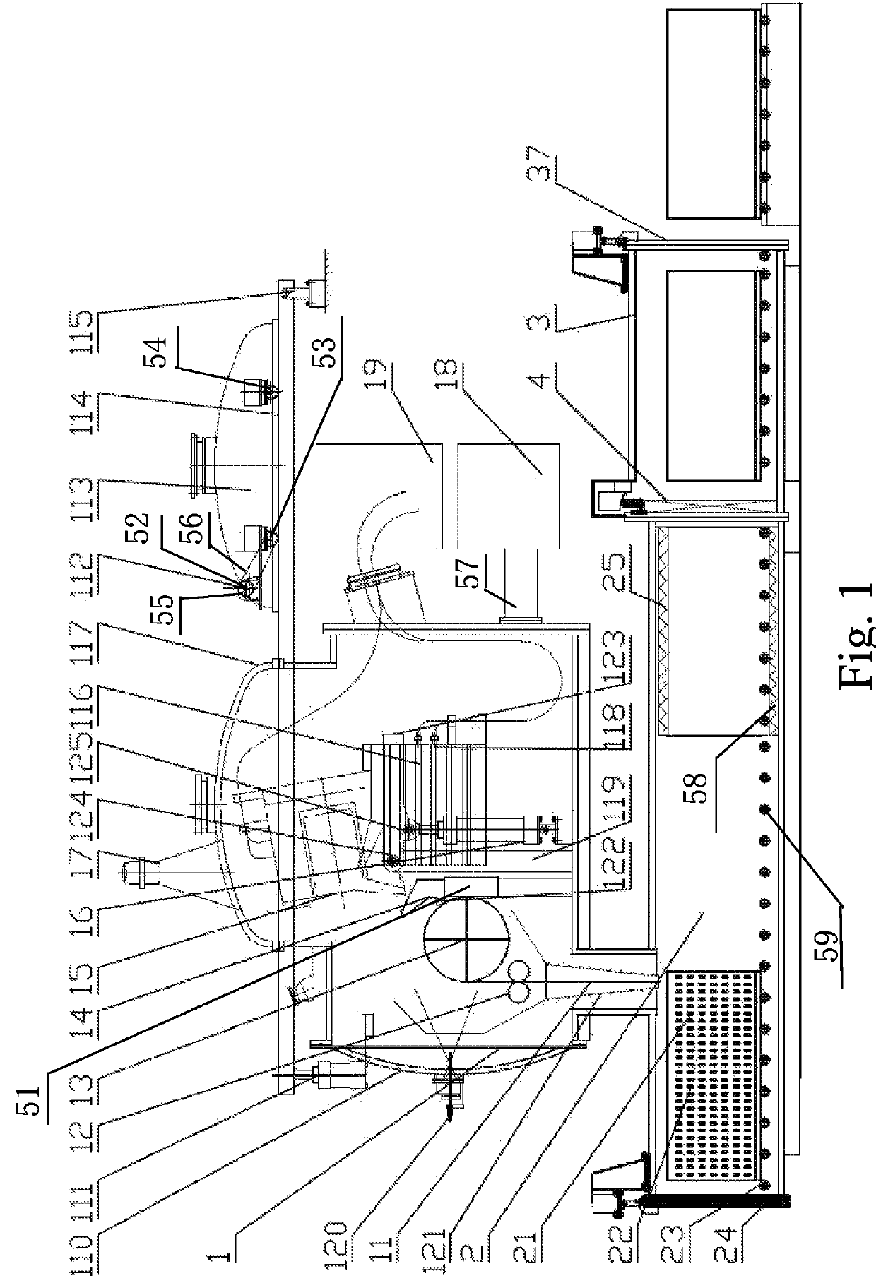 Vacuum induction melting and strip casting equipment for rare earth permanent magnetic alloy