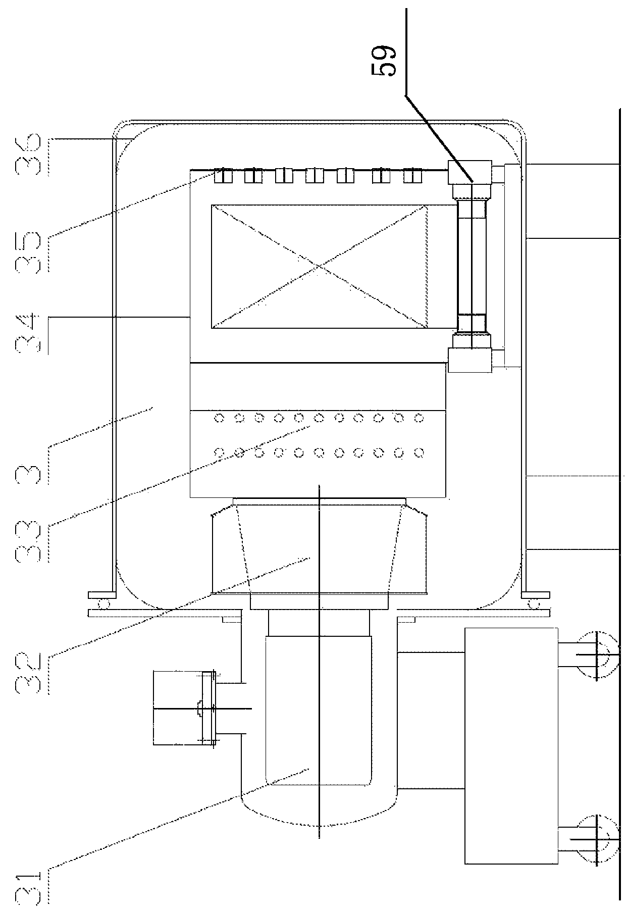 Vacuum induction melting and strip casting equipment for rare earth permanent magnetic alloy