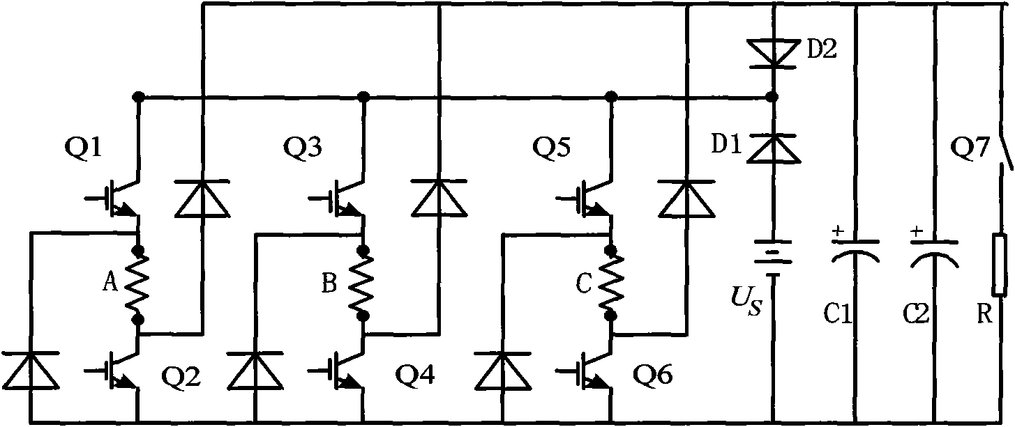 Power converter for switch reluctance starter/generator