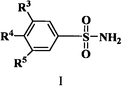 Injection medicine composition with synergistic action of vitamin C and benzsulfamide compounds