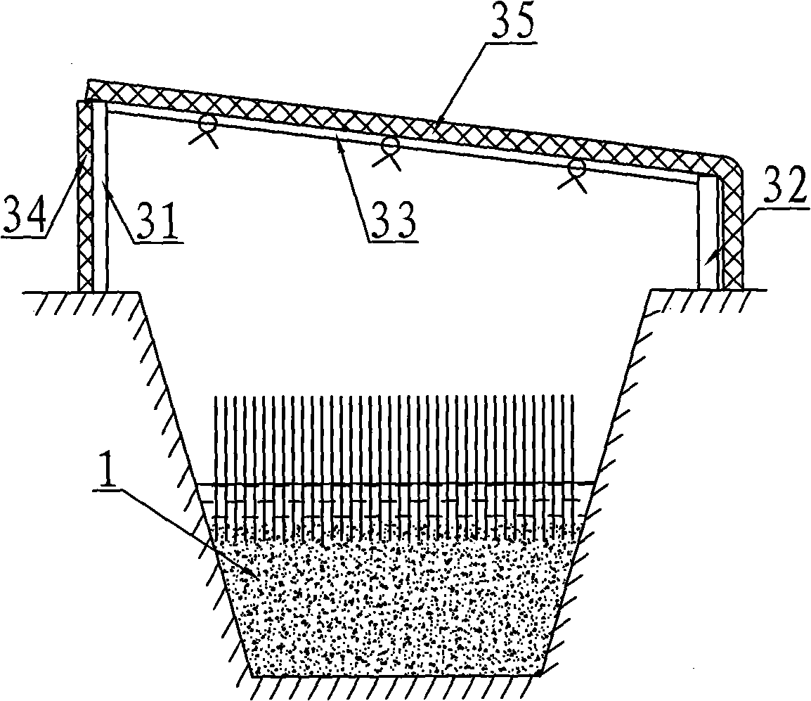 Comprehensive sunshading and cooling device for cress cultivation in summer