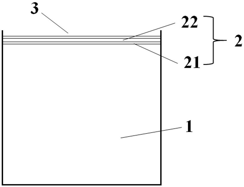 Zipper protective ziplock packing bag and manufacturing method thereof