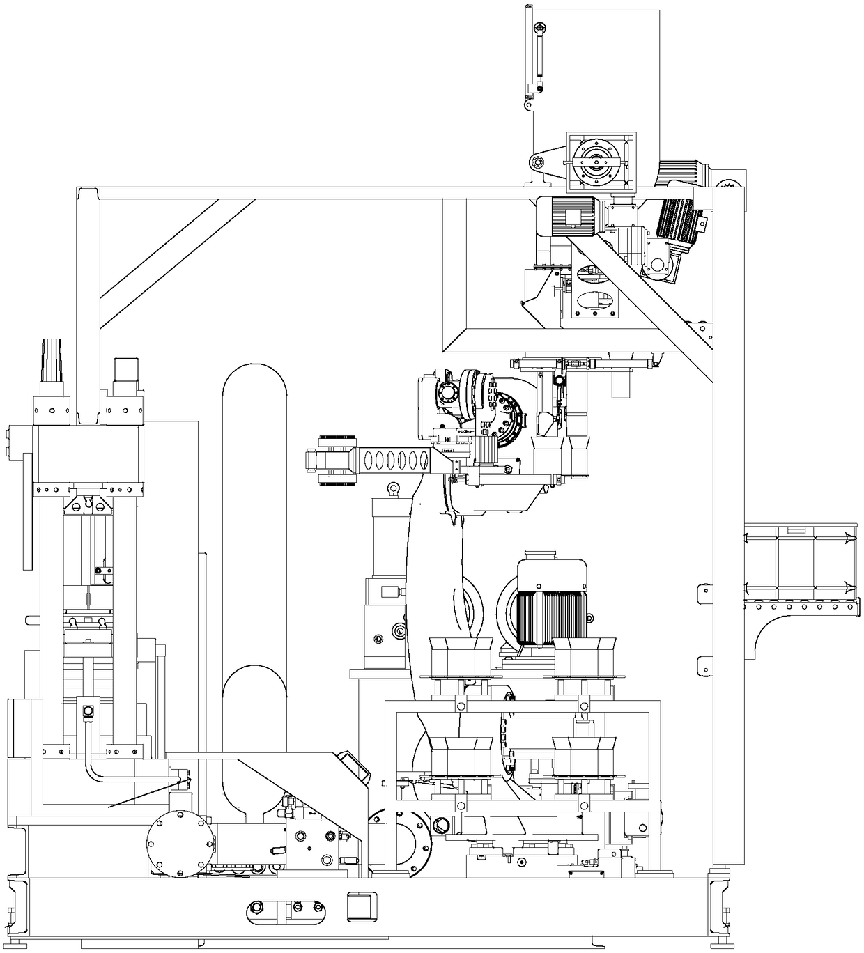 Multi-station hot-pressing system for brake pad