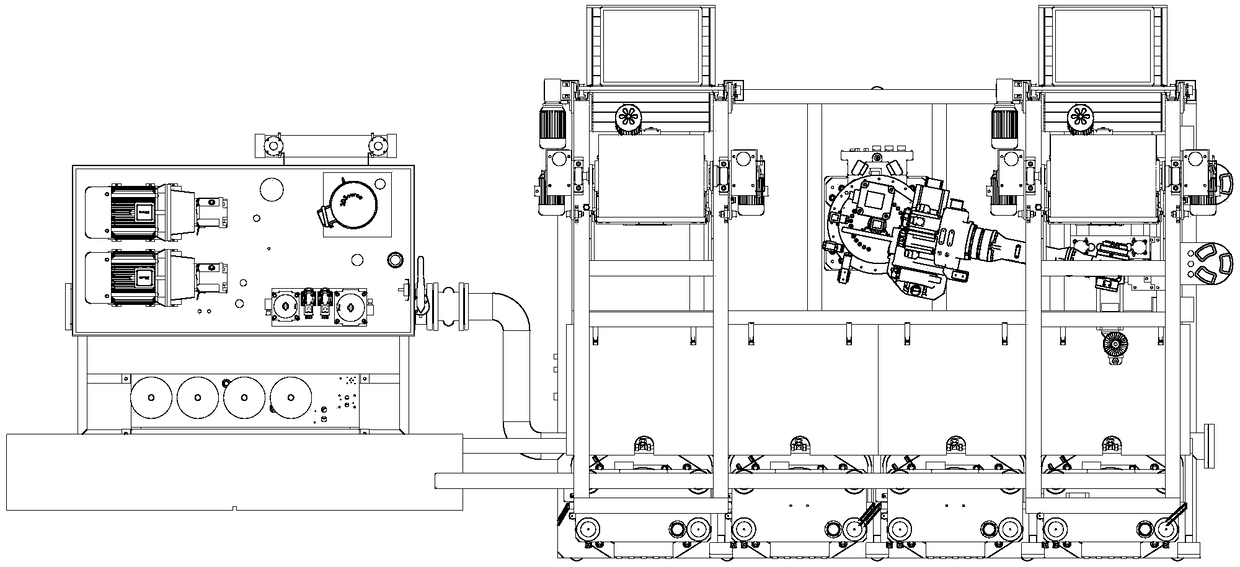 Multi-station hot-pressing system for brake pad