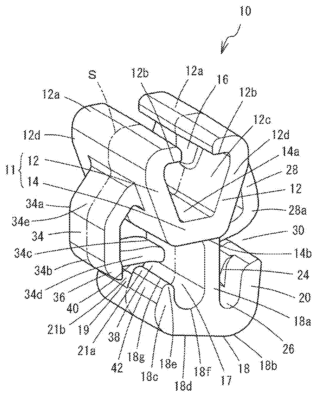 Skin-Material Fixing Clip