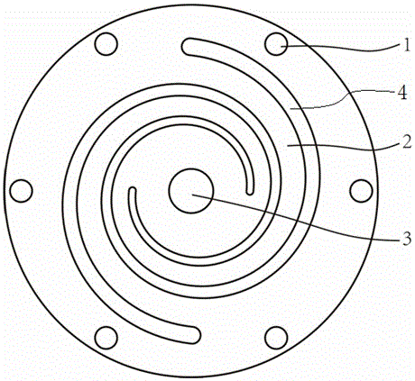 Equiangular-spiral leaf spring