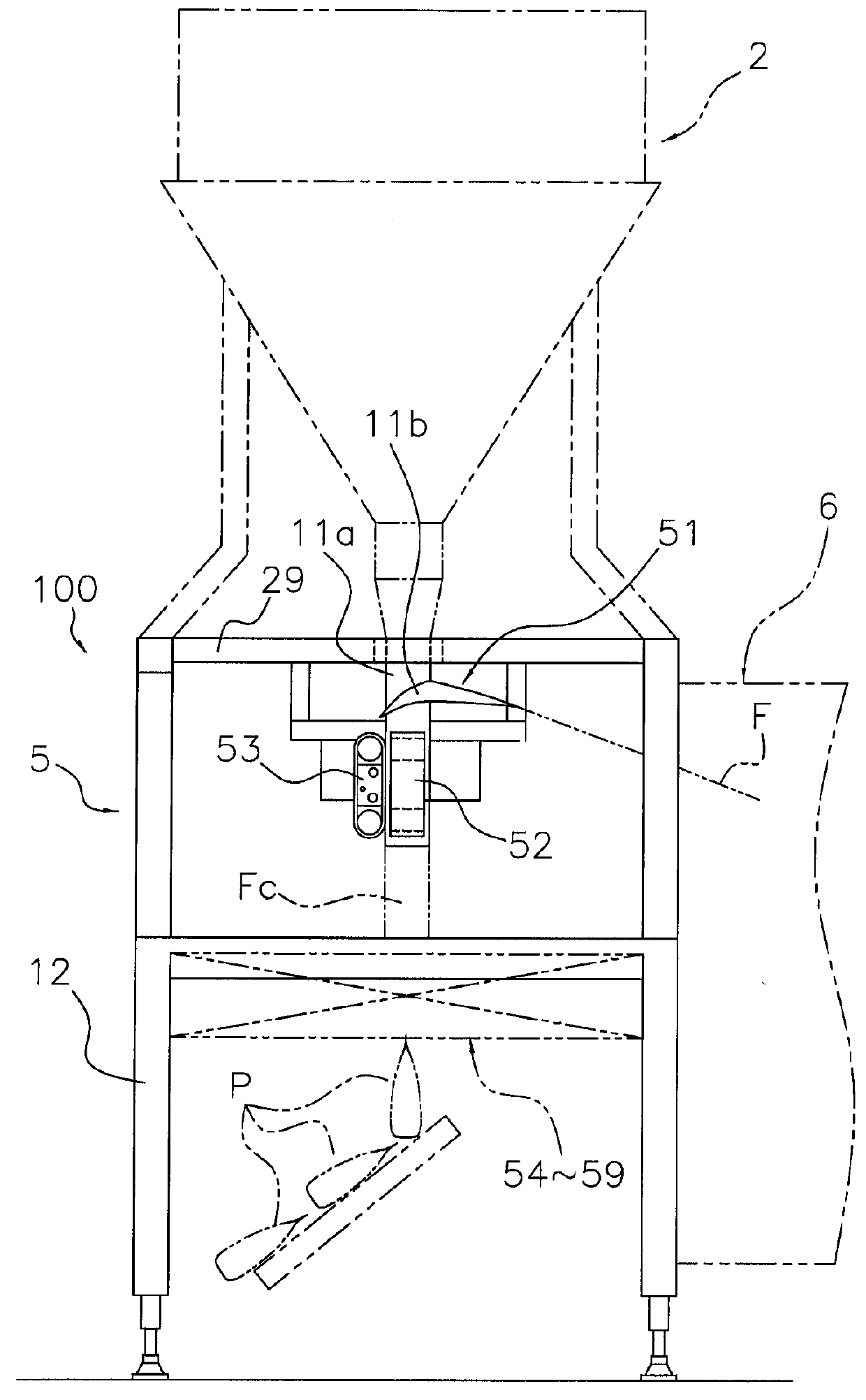 Bag making and packaging machine