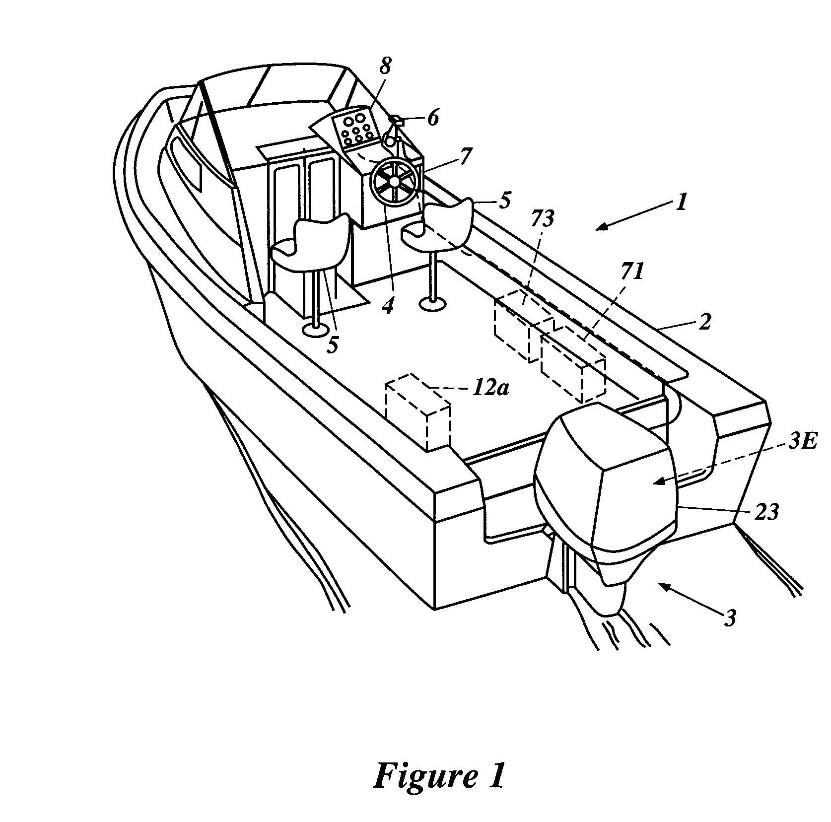 Power source device for boat