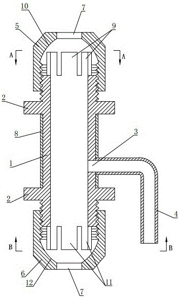 Water-proof device for incoming line of meter box