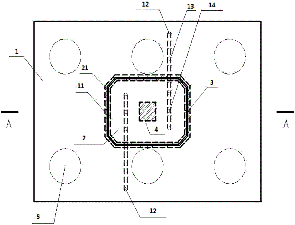 Socket and spigot joint type connection structure for bridge prefabricated pier stand column and bearing platform and splicing method of socket and spigot joint type connection structure