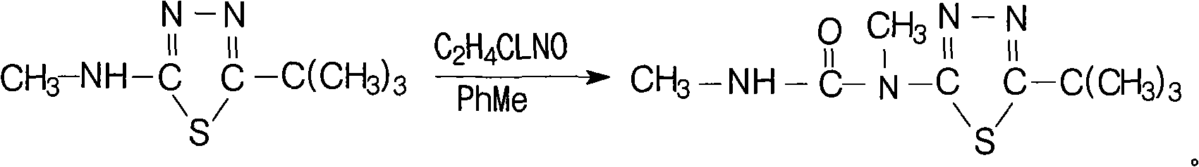 Method for synthesizing tebuthiuron technical