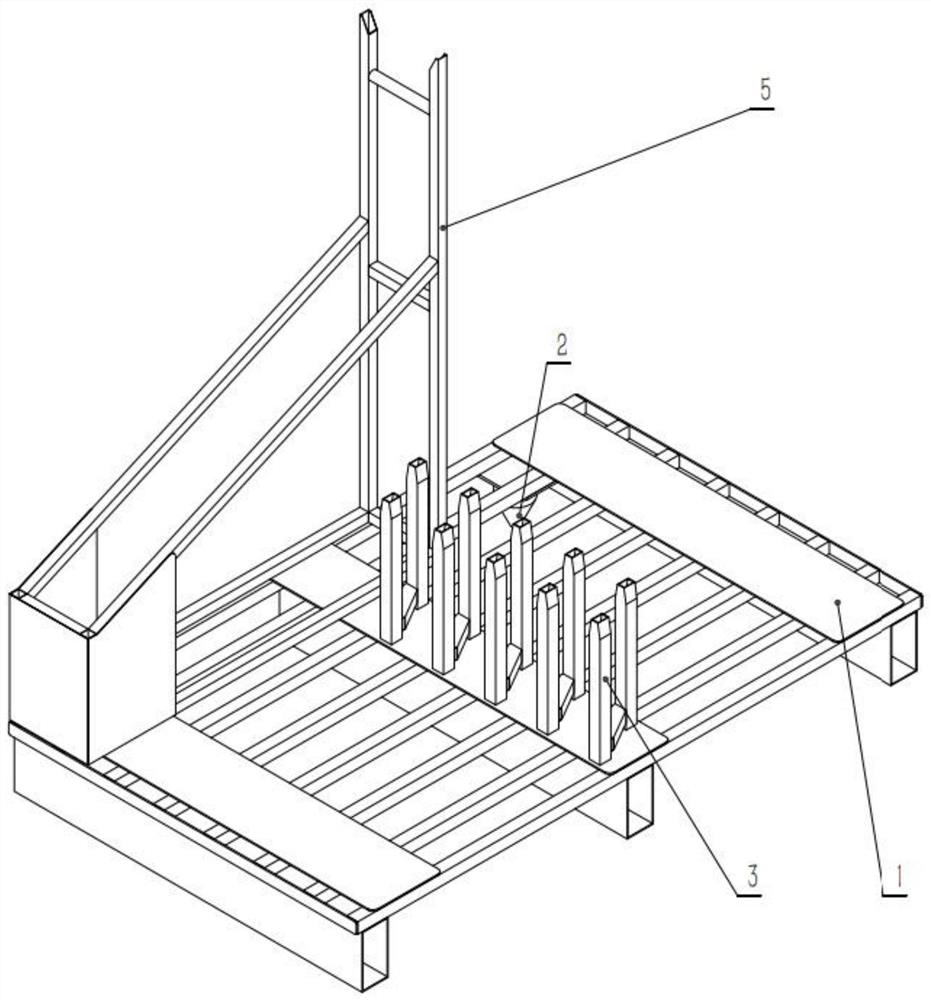 Tool tray for highway to pass through signboard by means of opposite lane