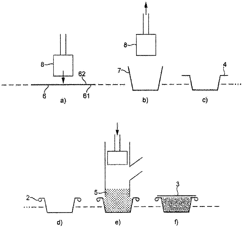 Process for producing bicoloured aluminium containers