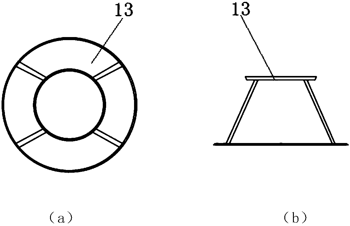 Testing device for preparing saturated soil sample and sample preparation method thereof