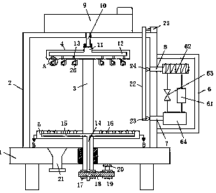 Multifunctional cleaning drying device for garment making