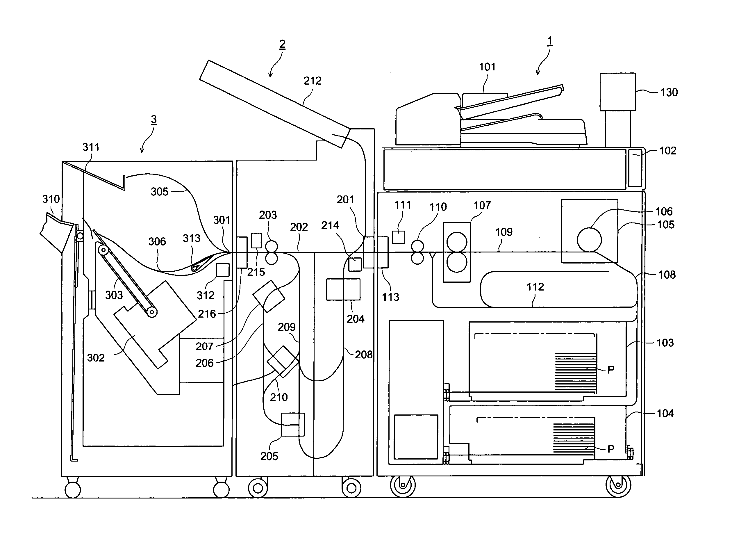 Finisher with increased conveyance speed