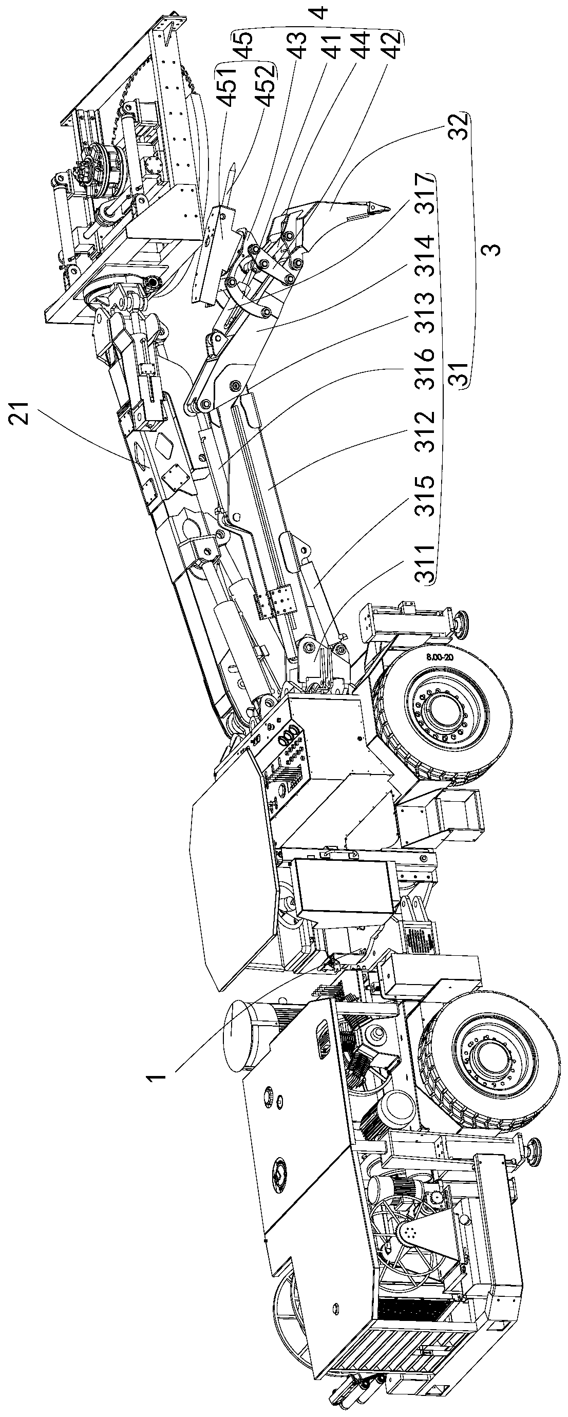 Mining cutting trolley