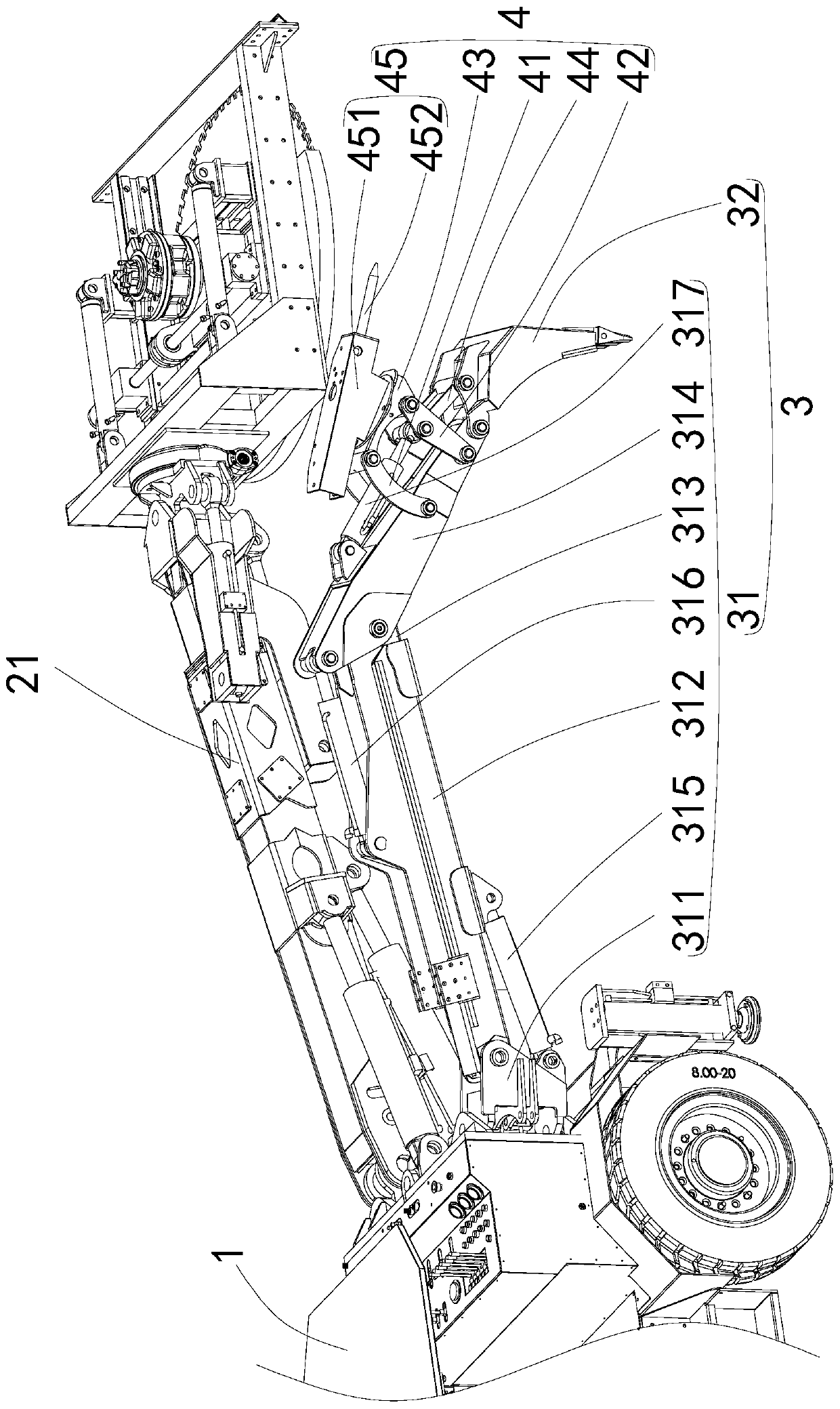 Mining cutting trolley