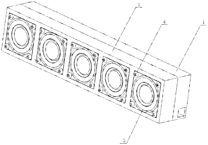 Multi-point excitation loudspeaker array