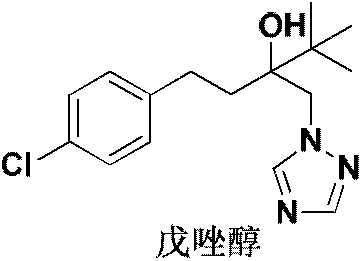 Novel technology for synthesizing bactericide tebuconazole without solvent