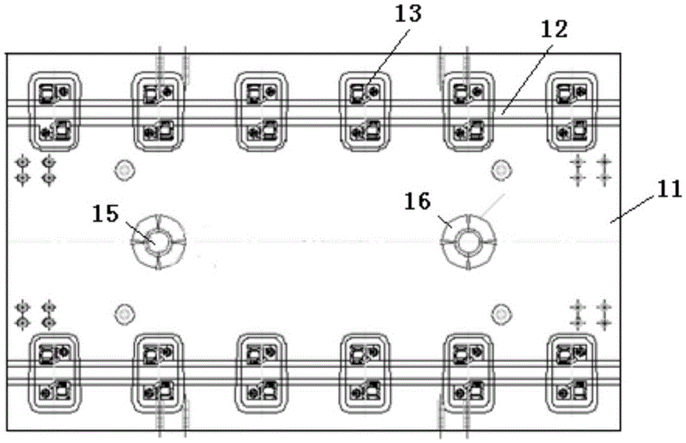 Integrated filling type prefabricated slab damping track structure