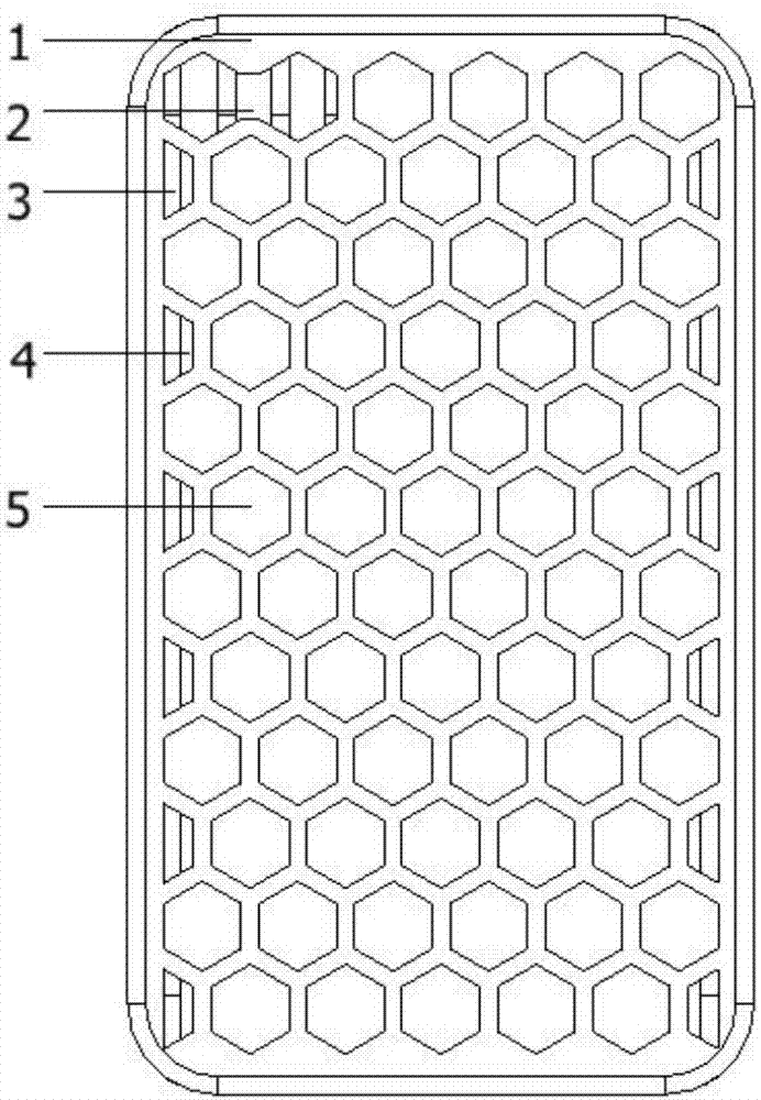 Novel mobile phone shell for energy absorption of mobile phone