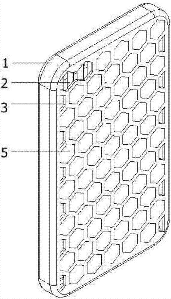 Novel mobile phone shell for energy absorption of mobile phone