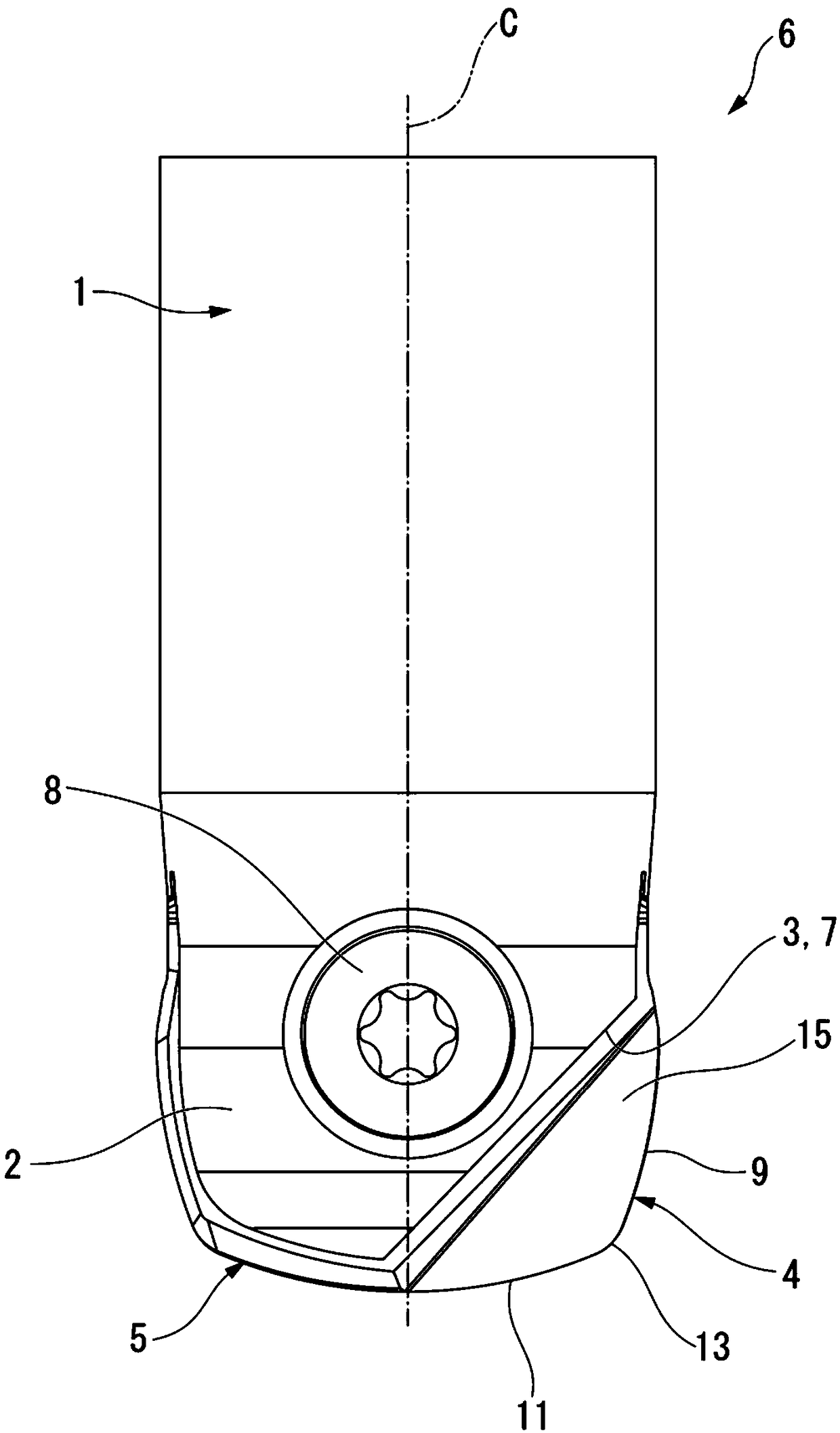 Cutting insert and replaceable cutting edge rotary cutting tool