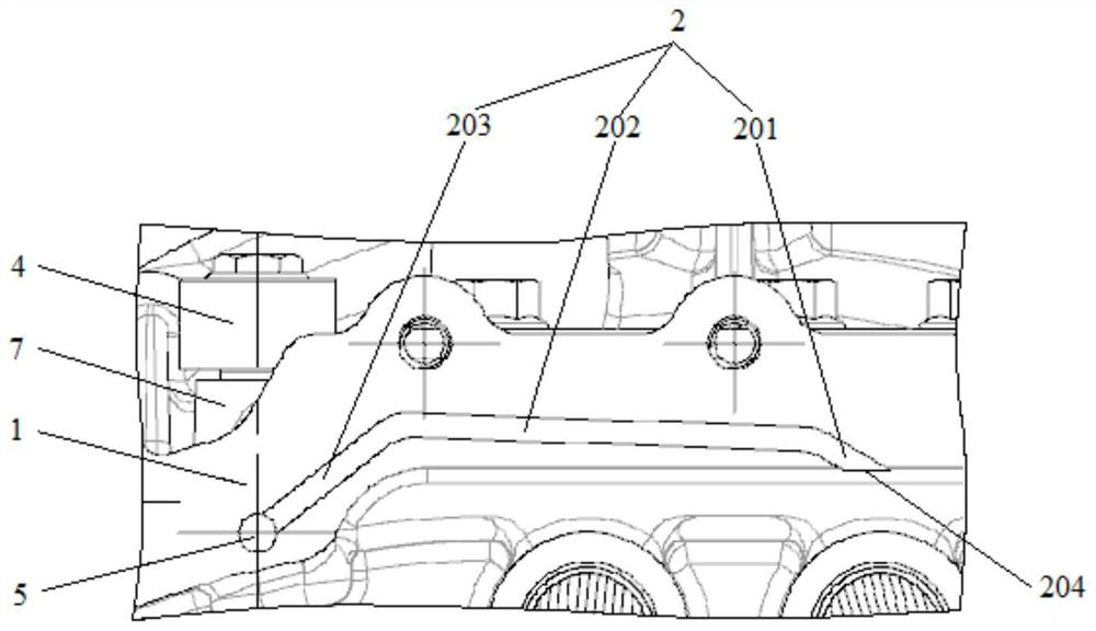 Ventilation structure and transmission system