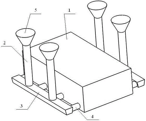 A kind of resin sand solid mold casting method without vent holes