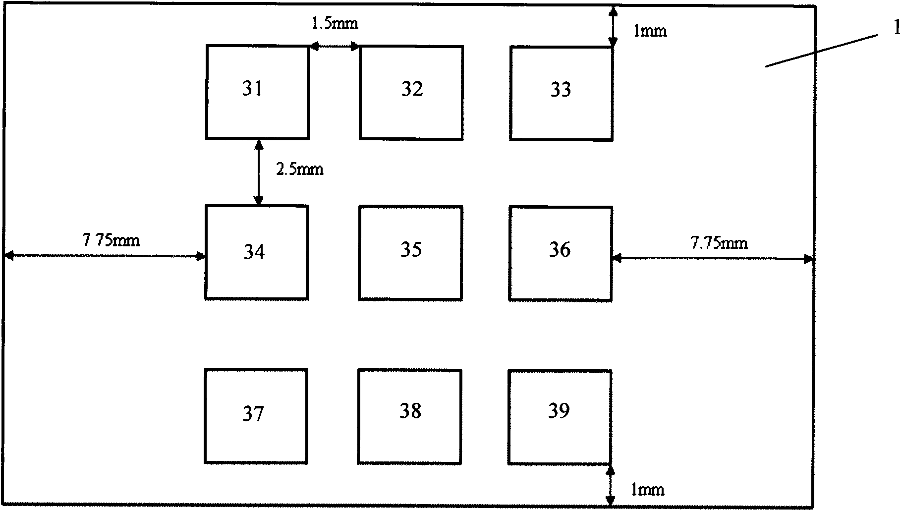 Double-frequency imaging fractal dipole antenna