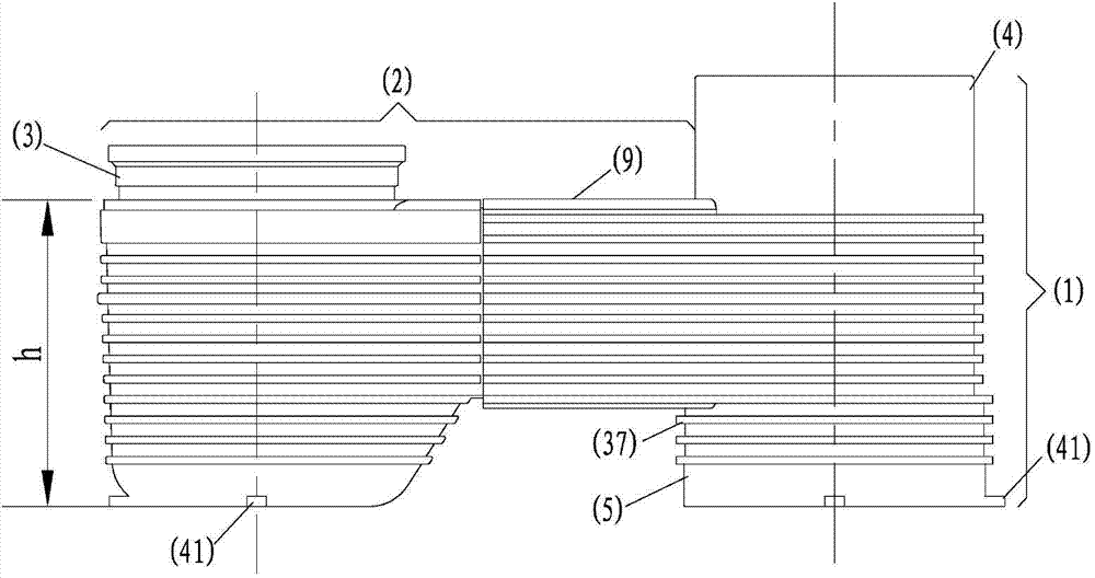 Embedded drainage converging device for balcony of building