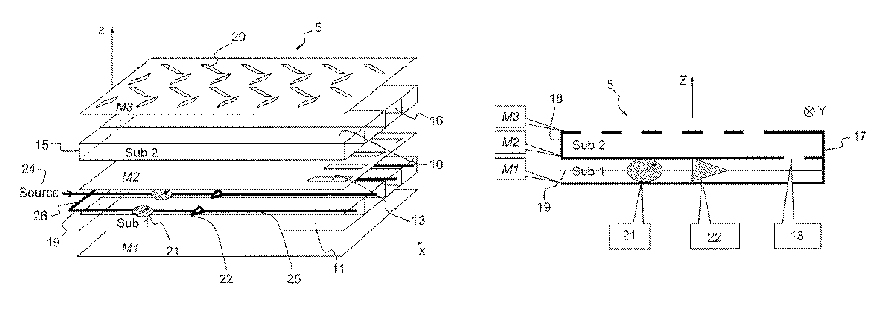 On-board directional flat-plate antenna, vehicle comprising such an antenna, and satellite telecommunication system comprising such a vehicle