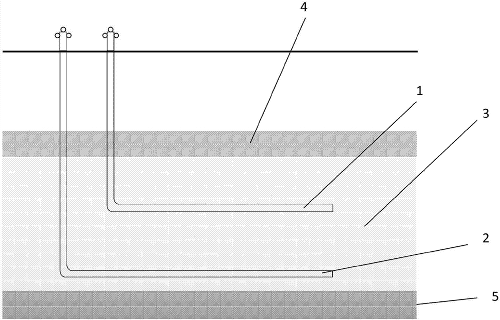 Natural gas hydrate parallel horizontal well microwave heating mining method