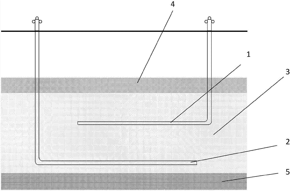 Natural gas hydrate parallel horizontal well microwave heating mining method