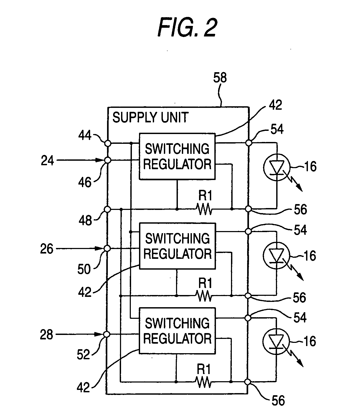 Lighting control circuit for vehicle lighting equipment