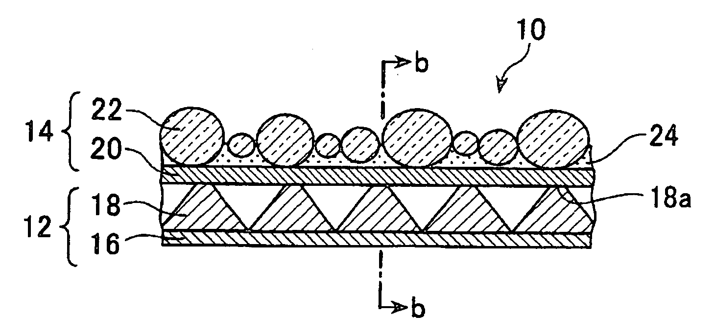 Light polarizing sheet and manufacturing method for same