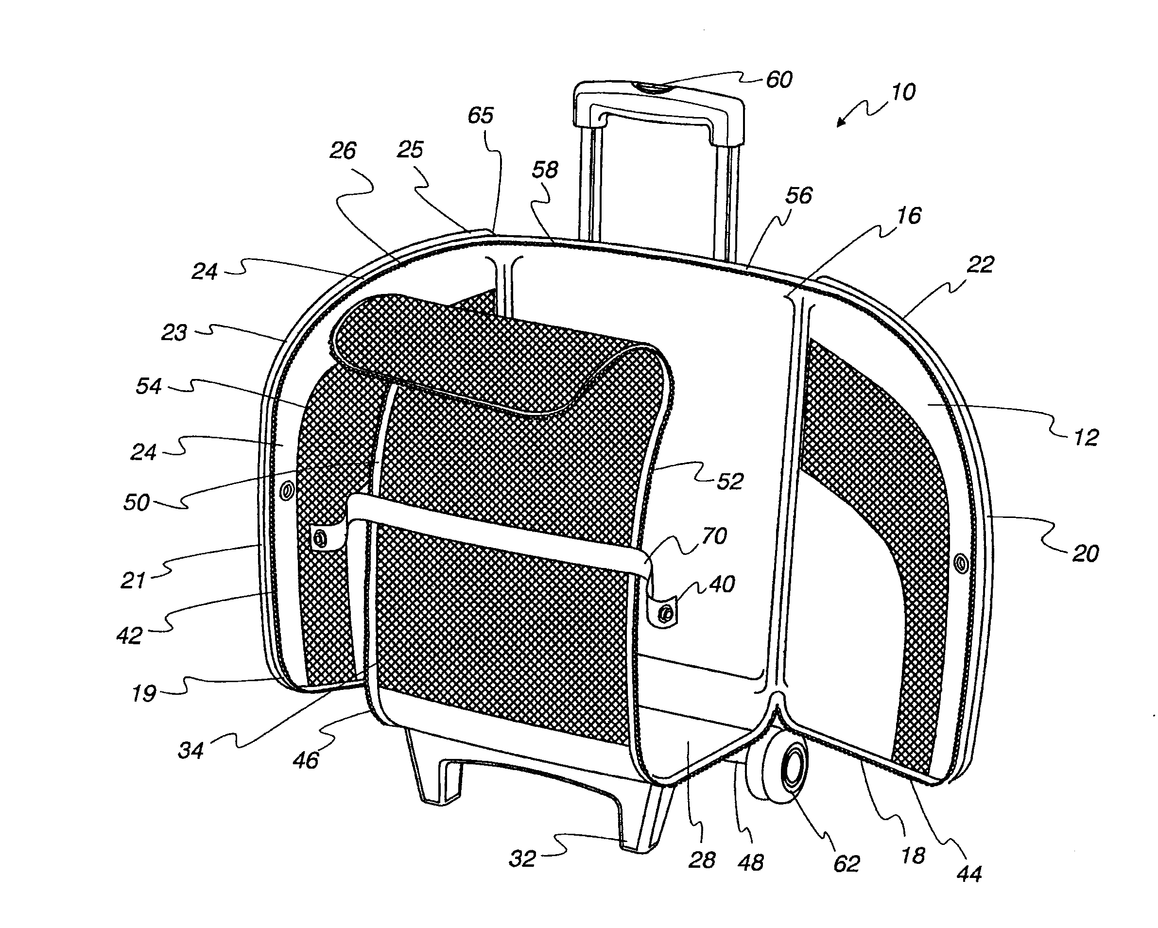 Foldable carrying device