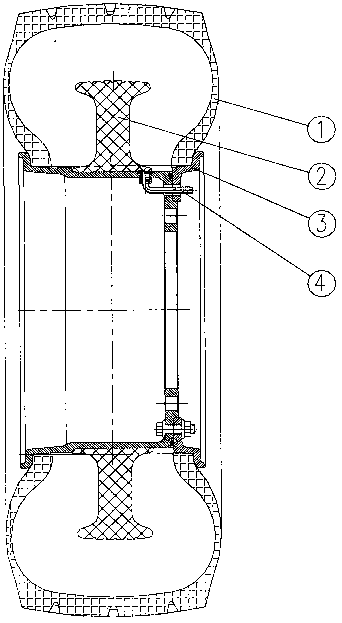 Safety wheel with oppositely-opened type aluminum-alloy wheel rim with large offset distance for special vehicle