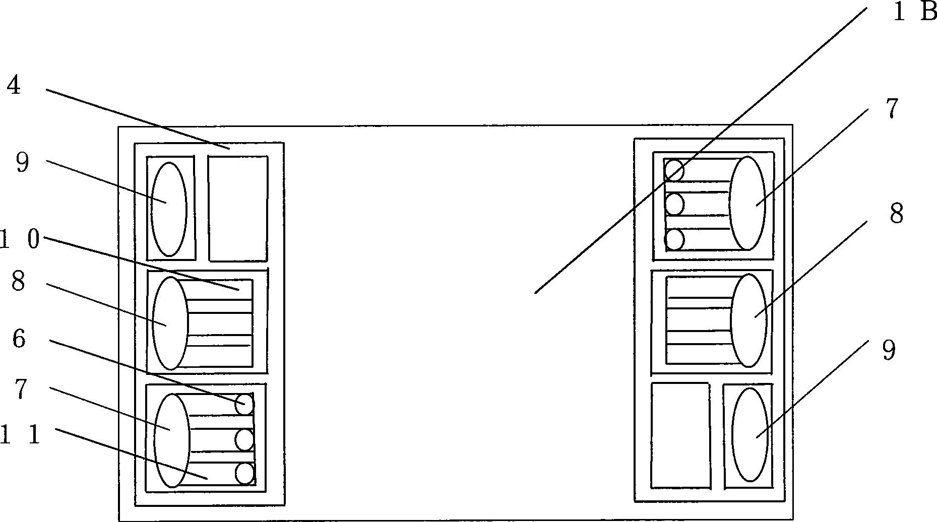 Dual-electrode plates of fuel cell