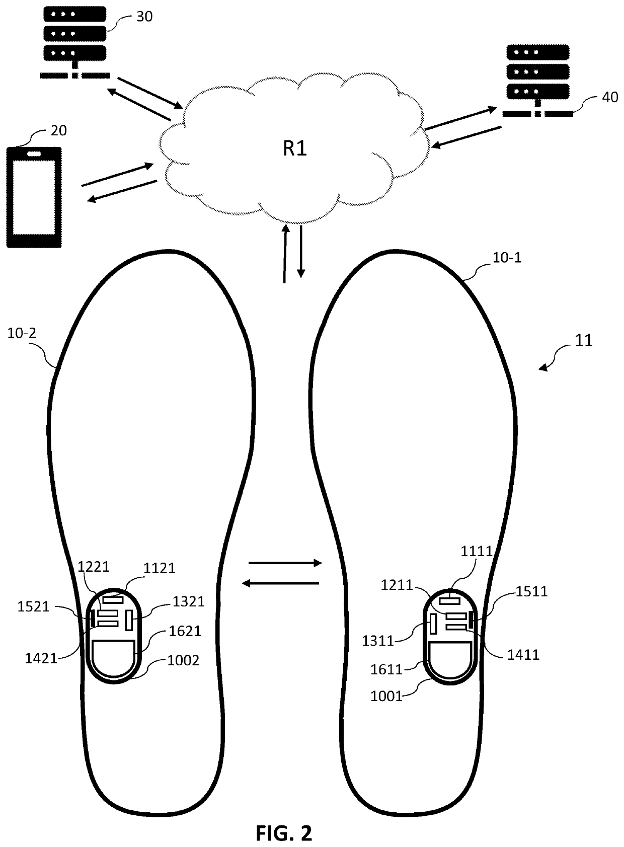 Method and system for calculating personalised values of parameters of a sole with a view to designing made-to-measure soles