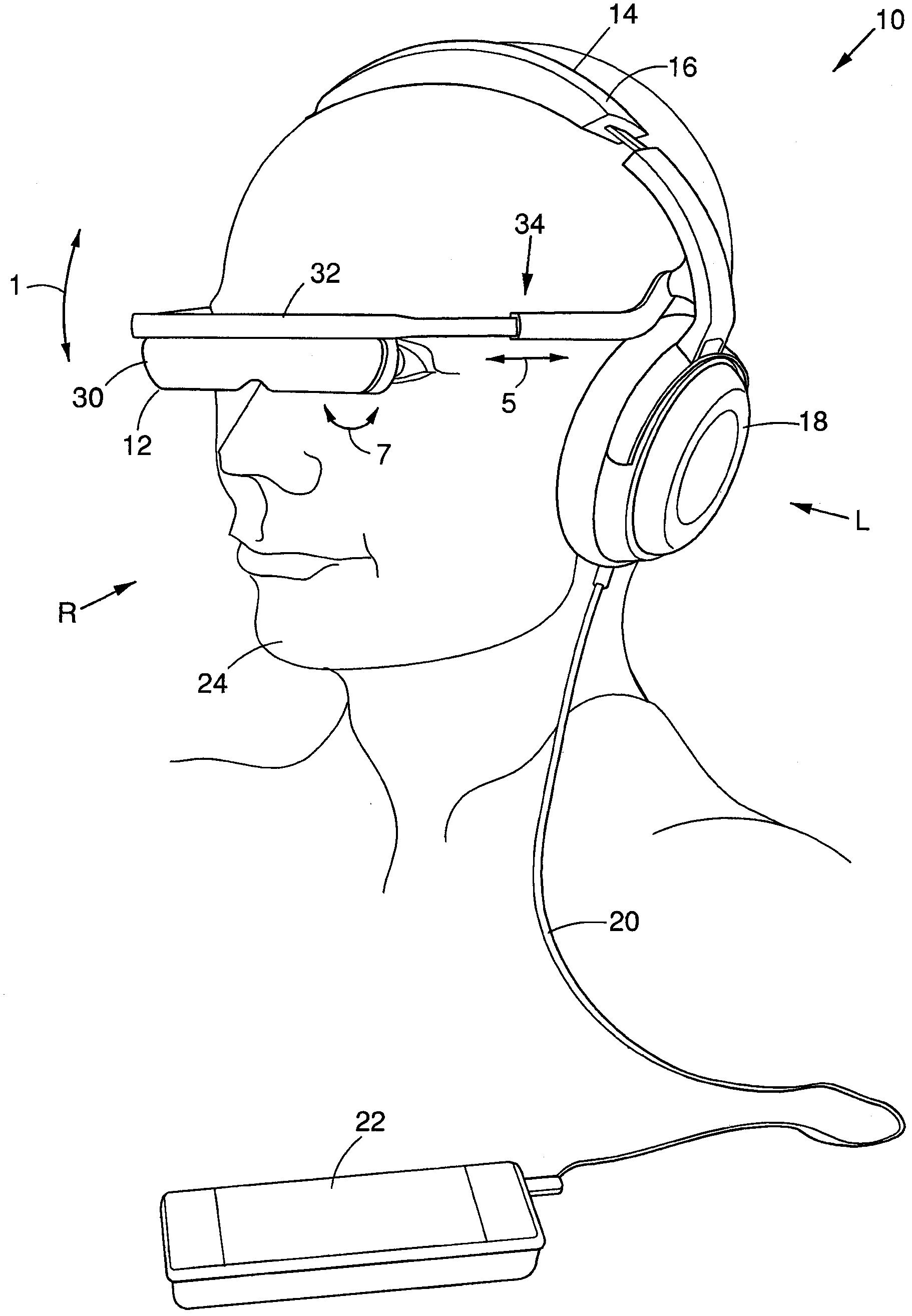 Wearable electronic display