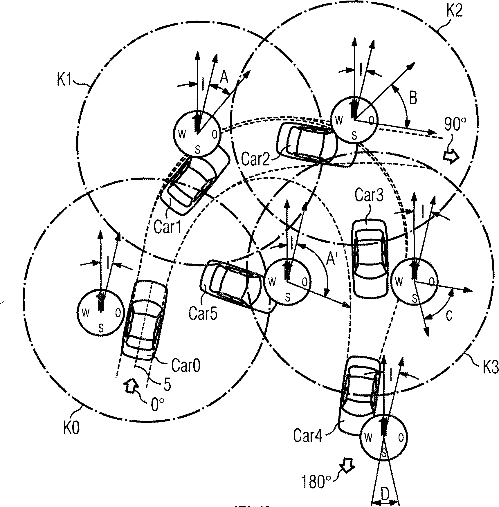 Communication system in a motor vehicle, and method for setting up a wireless ad-hoc radio network