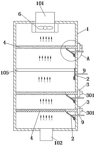 Organic-waste-gas treatment system