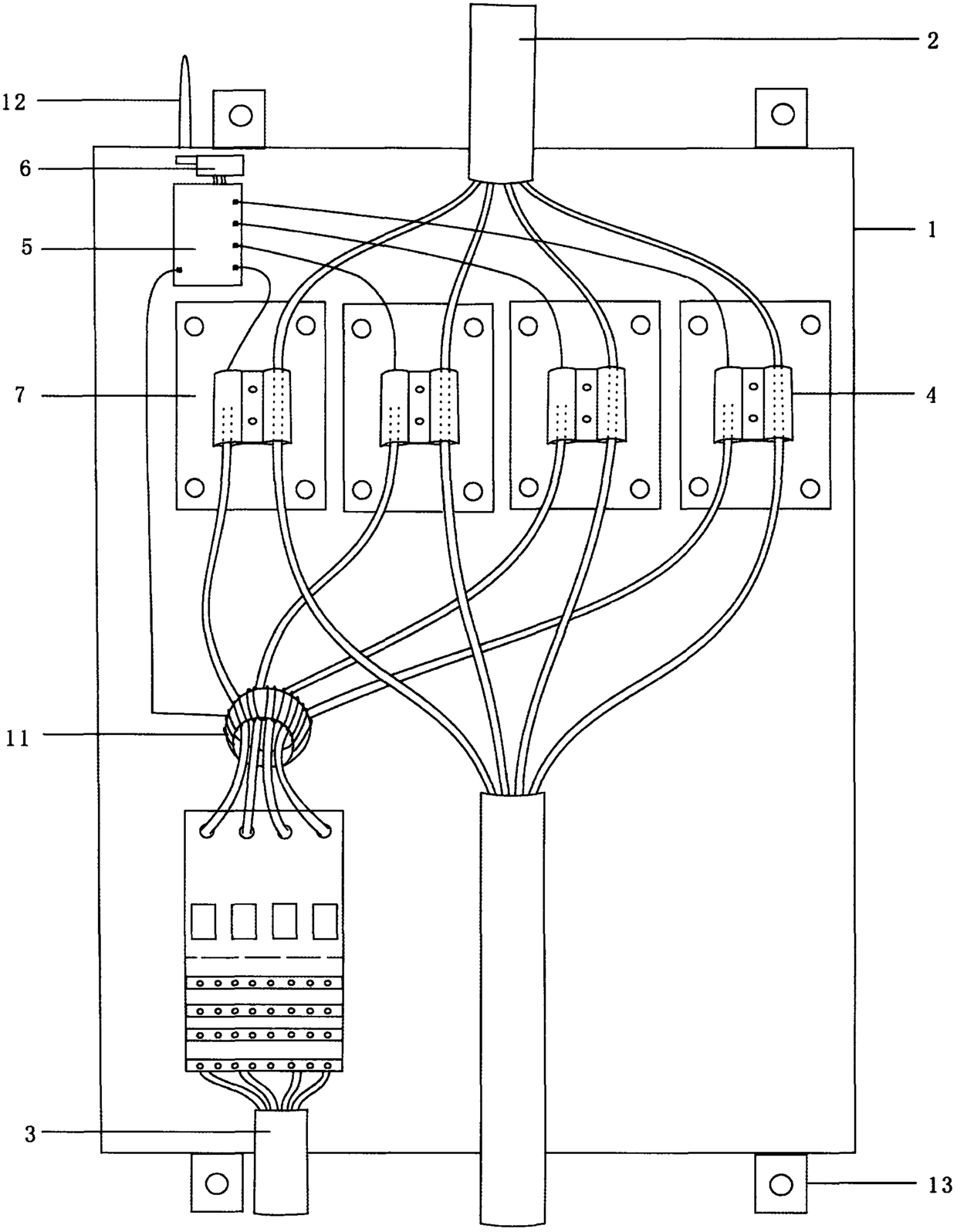 A safe and reliable intelligent branch cable connecting box