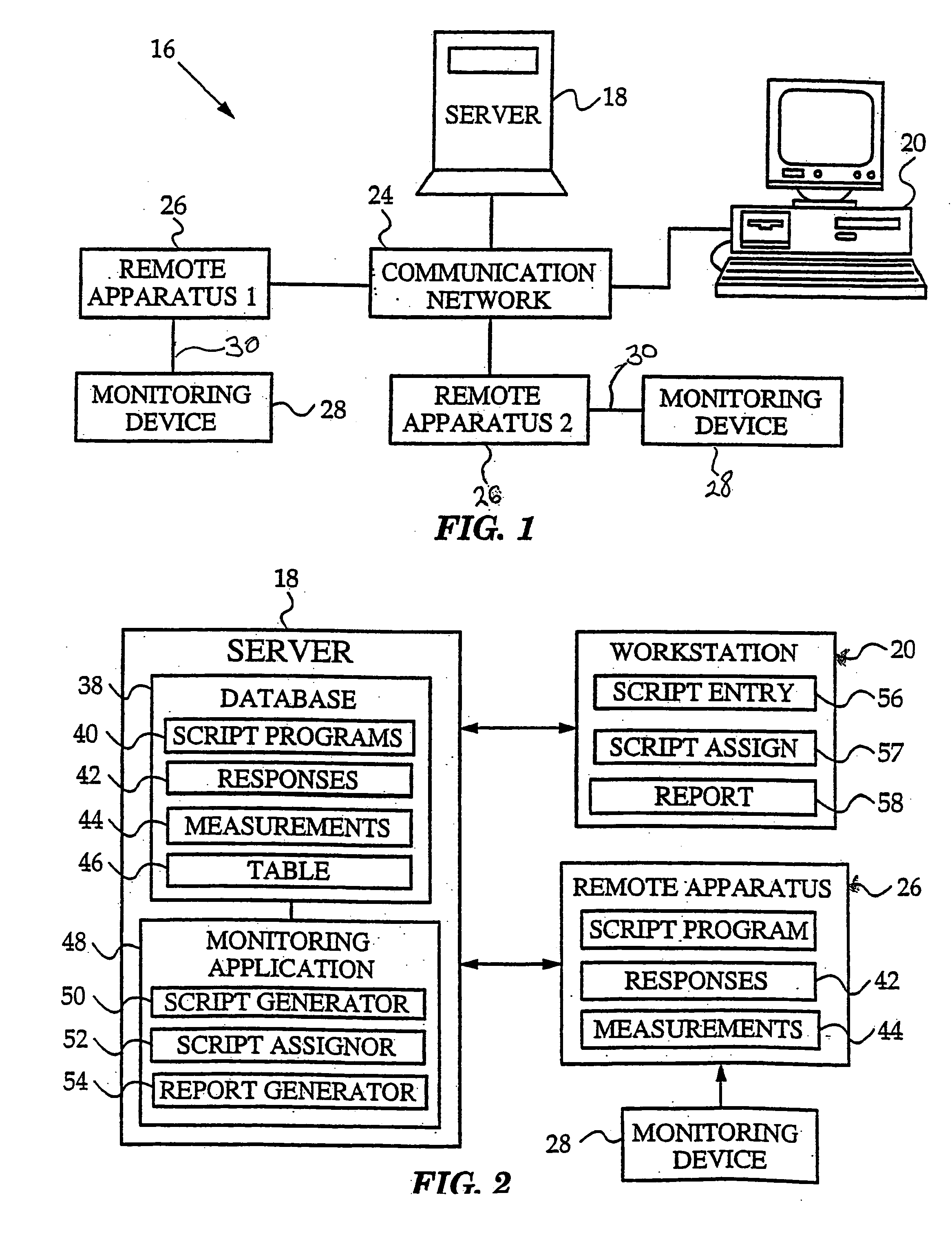 Networked system for interactive communication and remote monitoring of individuals