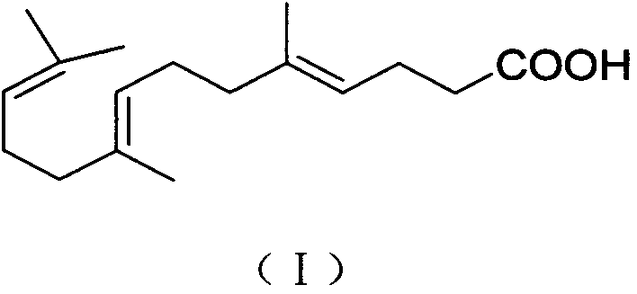 Gefarnate key intermediate refining or reaction solution direct post-processing method