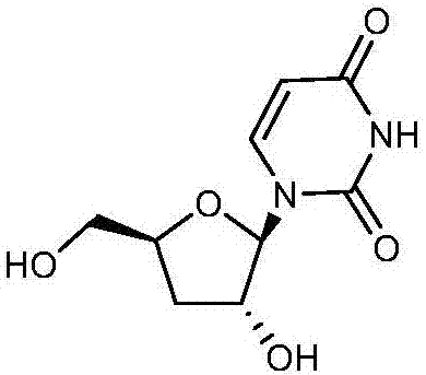 Preparation method of 3'-deoxyuridine